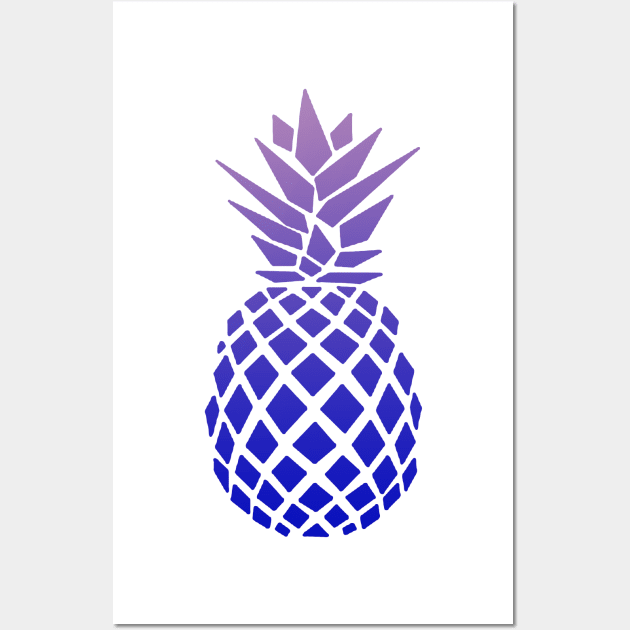 Purple Pineapple Design Wall Art by StylishTayla